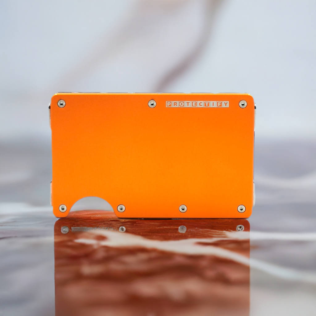 Sunset Orange Slim Wallet